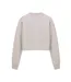 Womens/ladies Crop Sweatshirt Oatmeal Miso-1