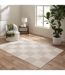 Tapis Damier en Relief Toledo 140x200cm Naturel-4