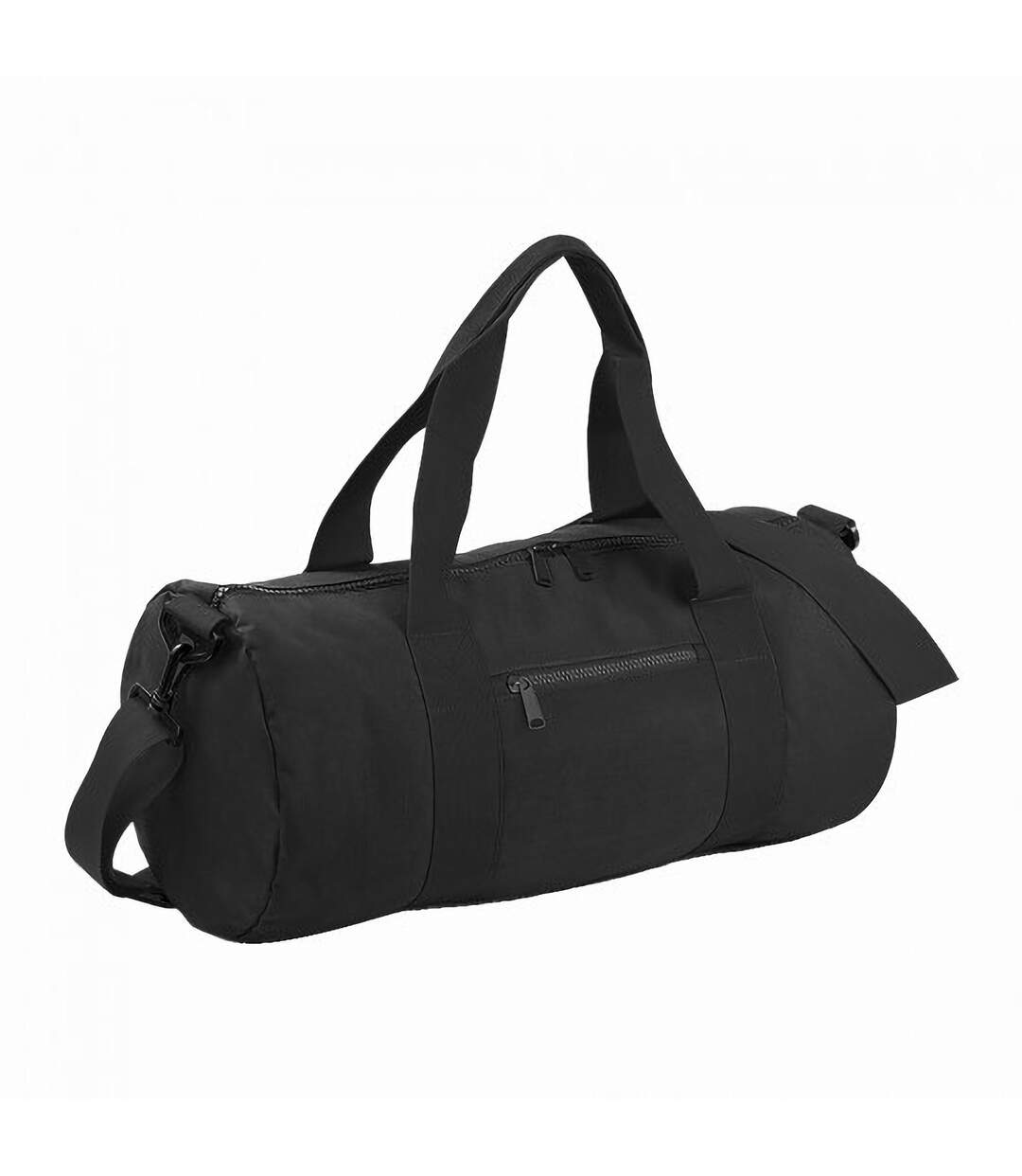 Bagbase Plain Varsity Barrel/Duffel Bag (20 Liters) (Black/Black) (One Size) - UTBC2526-1