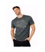 T-shirt homme col rond en jersey 140grm imprimé devant Log6 Vondutch-1