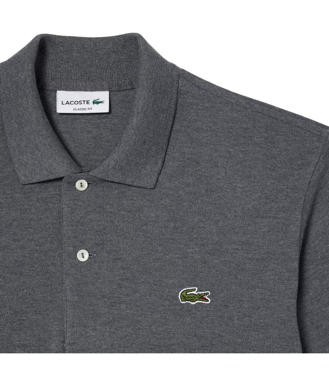 Polo homme gris Lacoste-3