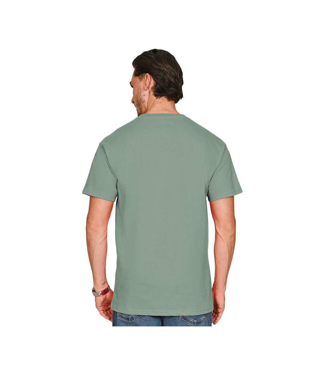 T-shirt Supreme Adulte Vert De Gris Casual Classics-2