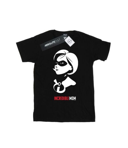 Disney Womens/Ladies The Incredibles Incredible Mom Cotton Boyfriend T-Shirt (Noir) - UTBI41864