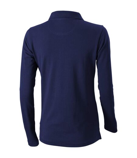 Elevate Oakville Long Sleeve Ladies Polo Shirt (Navy) - UTPF1822