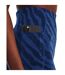 Womens/ladies Project Rock High Rise Shorts Blue Mirage Under Armour-4