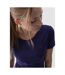 Womens/ladies Cotton Slim T-shirt Violet Navy Blue 4F-4
