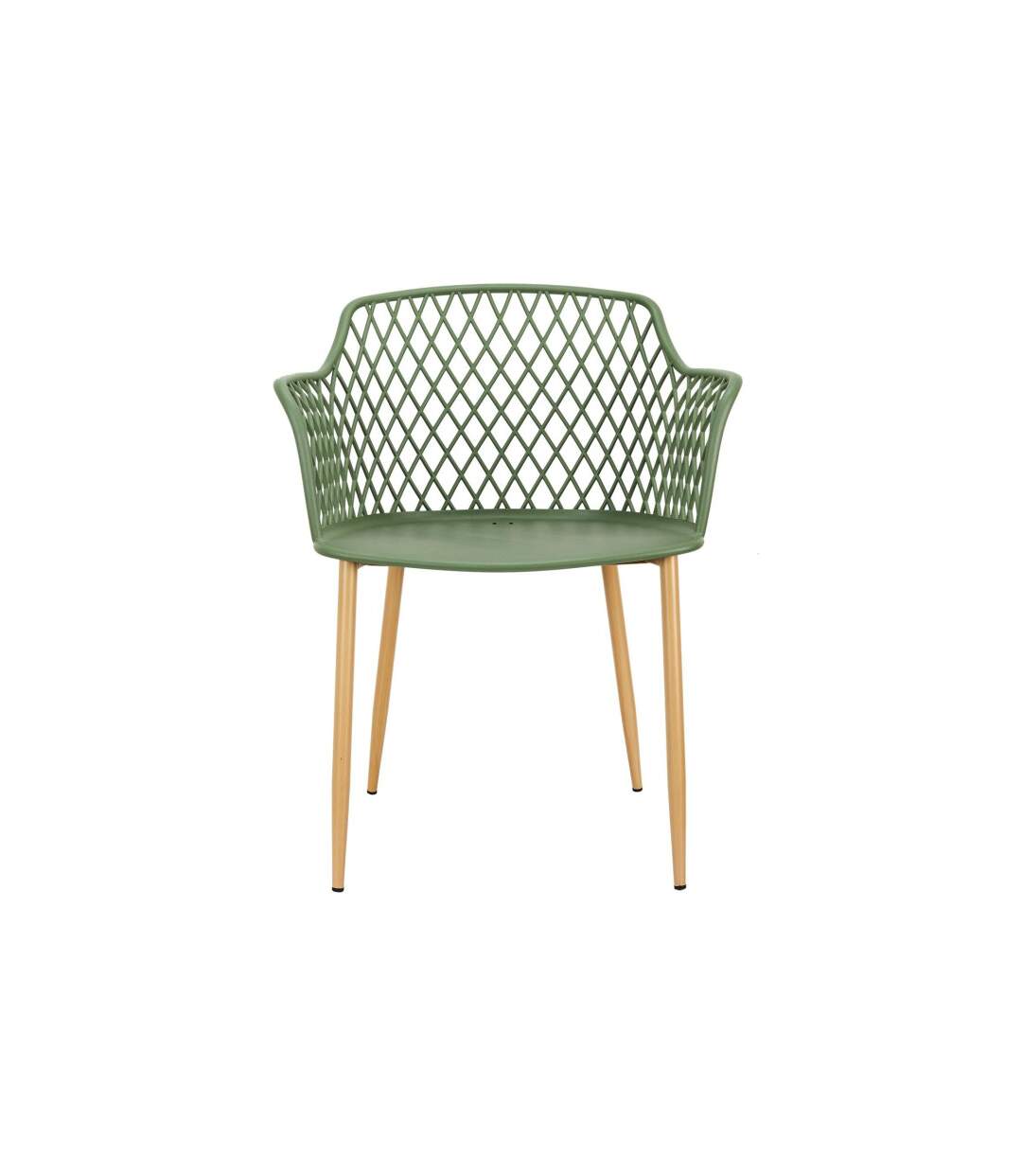 Lot de 4 Fauteuils Design Malaga 80cm Vert-3