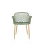 Lot de 4 Fauteuils Design Malaga 80cm Vert-3