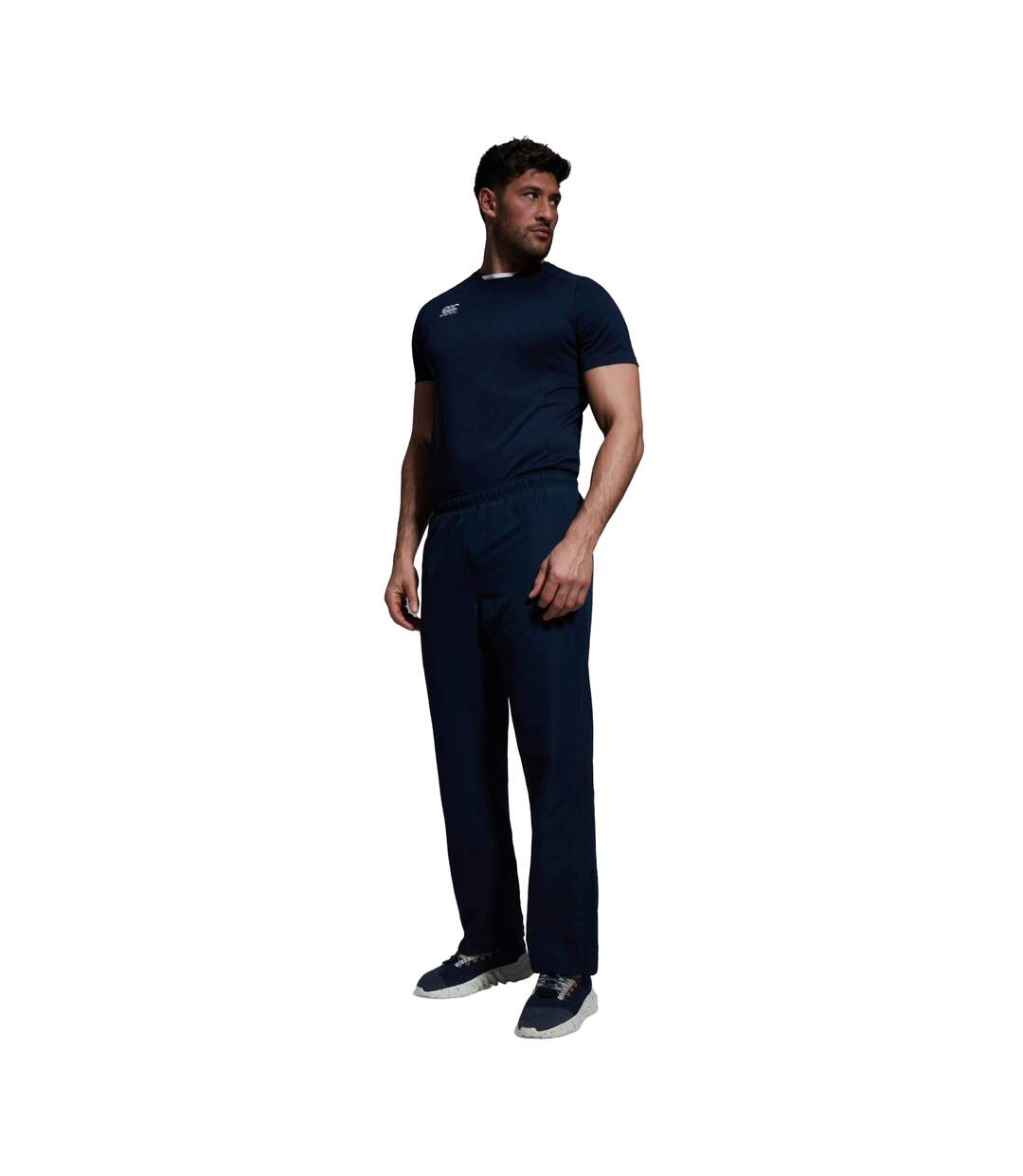 Mens Stadium Open Hem Tracksuit Bottoms Navy Canterbury-4