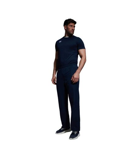 Mens Stadium Open Hem Tracksuit Bottoms Navy Canterbury