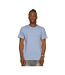Unisex Adult Supreme Organic Combed T-shirt Pastel Blue Casual Classics-1