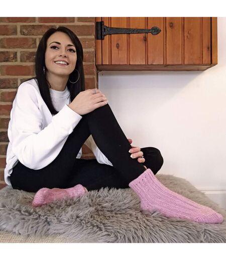 1 Pack Ladies Chunky Ribbed Low Cut Wool Blend Ankle Socks
