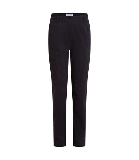 Womens/ladies Kiwi Pro Cargo Trousers Black Craghoppers