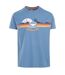 Mens cromer t-shirt denim blue Trespass-1