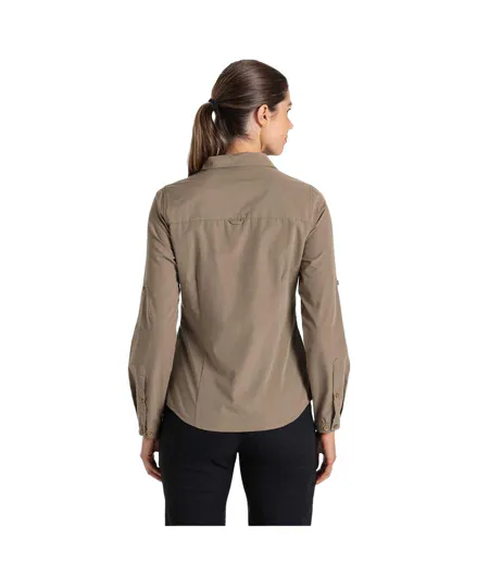 Chemisier Manches Longues Kiwi Femme Beige Craghoppers