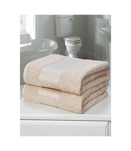 Rapport Windsor Towel (Pack of 2) (Biscuit) (One Size) - UTAG652