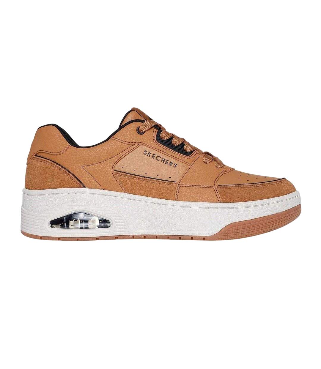 Baskets Homme Marron Clair Blanc Skechers-1