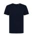 Womens/ladies yala recycled cotton lightweight t-shirt navy Iqoniq-1