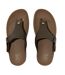 Mens Trakk Ii Leather Sliders Chocolate Brown FitFlop-2