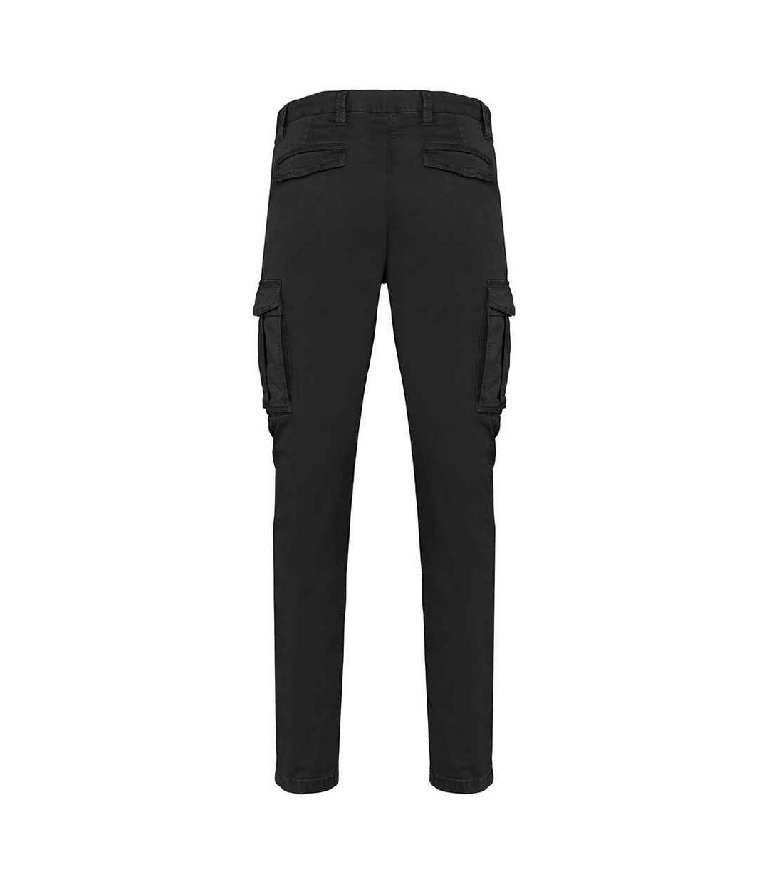 Pantalon cargo homme noir délavé Native Spirit