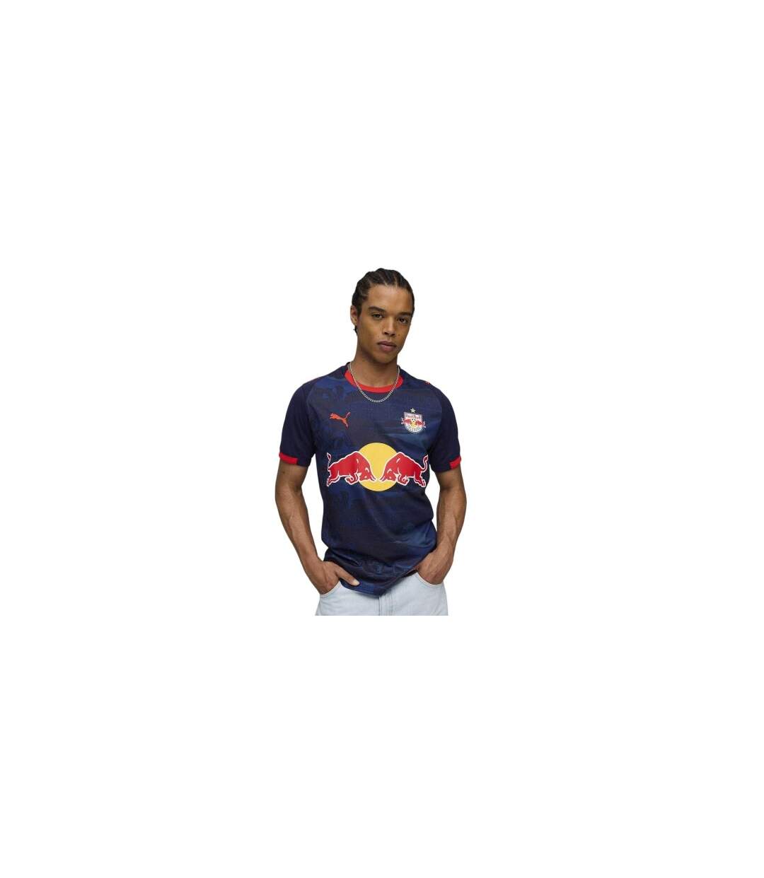 Mens 2025/2026 Red Bull Away Shirt Navy Red Puma-1