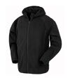 Result Genuine Recycled Mens Hooded Fleece Jacket (Black) - UTRW7940
