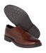 Burton Mens Leather Brogue Detailing Derby Shoes (Brown) - UTBW1255