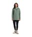 Veste Longue Unie À Capuche Hopegill Femme Vert De Gris Craghoppers-1