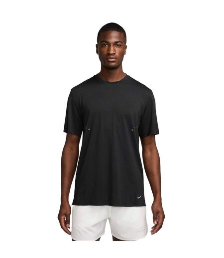 Mens Pinnacle Dri-fit Running T-shirt Black Nike