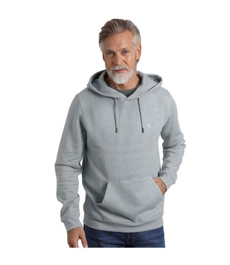 Mens hugo branded hoodie grey marl Weird Fish
