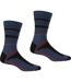 Chaussettes Samaris Season Homme Denim Foncé Orange Noir Regatta-2