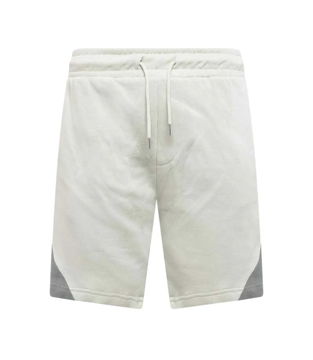Mens Castlebay Sweat Shorts Light Olive Crosshatch-1