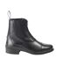 Womens/ladies Tivoli Leather Zip Paddock Boots Black Brogini-1