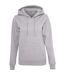Build Your Brand Womens/Ladies Heavy Pullover Hoodie (Heather Gray)