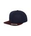 Casquette Ajustable Motif/style Deux Tons Bleu Marine Pourpre Flexfit-2