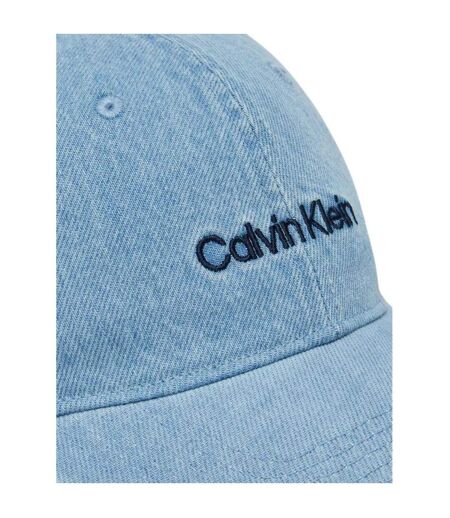 Casquette De Baseball Motif/style Logo Brodé Homme Bleu Clair Calvin Klein