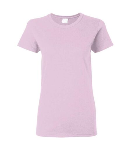 T-shirt À Manches Courtes Coupe Féminine Femme Rose Clair Gildan