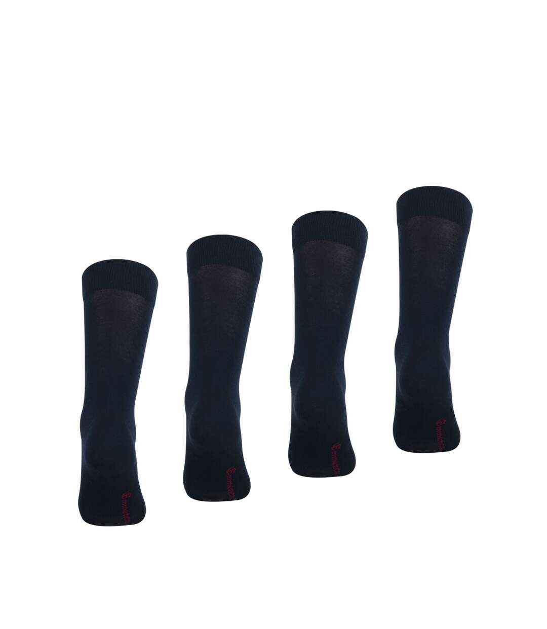 Lot de 4 paires de chaussettes mi-hautes Fil d'Ecosse homme Fait en France Eminence-3