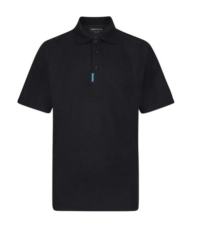 Portwest Mens WX3 Polo Shirt (Black)