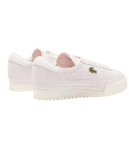 Womens/ladies L003 Neo Suede Chunky Sole Trainers Off White Lacoste