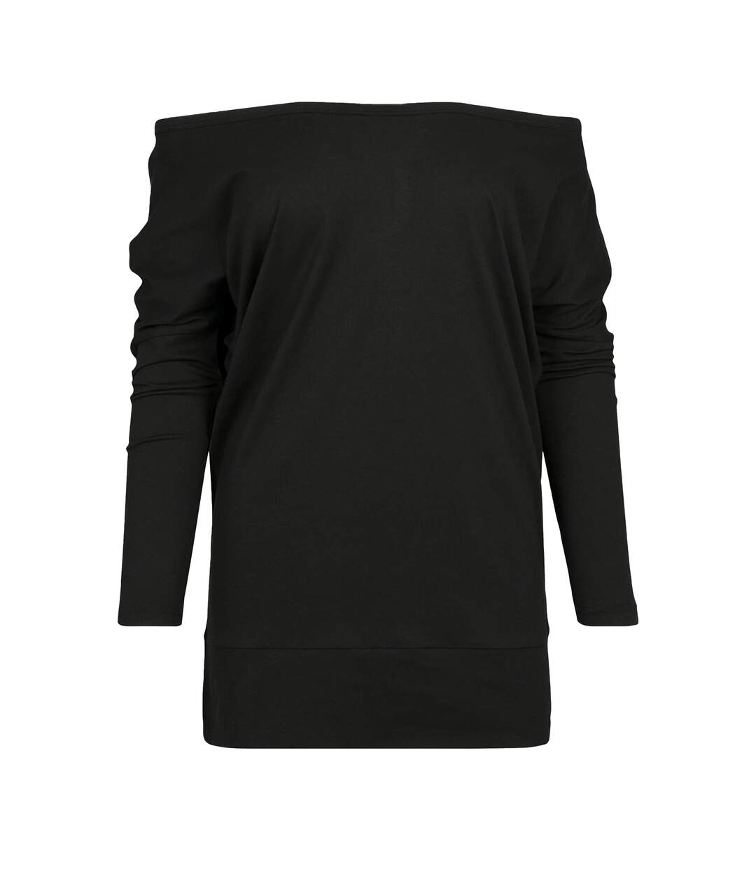 Haut Manches Chauve-souris Femme Noir Build Your Brand-2