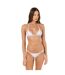Haut De Maillot De Bain Motif/style Triangle Femme Beige Grace-4