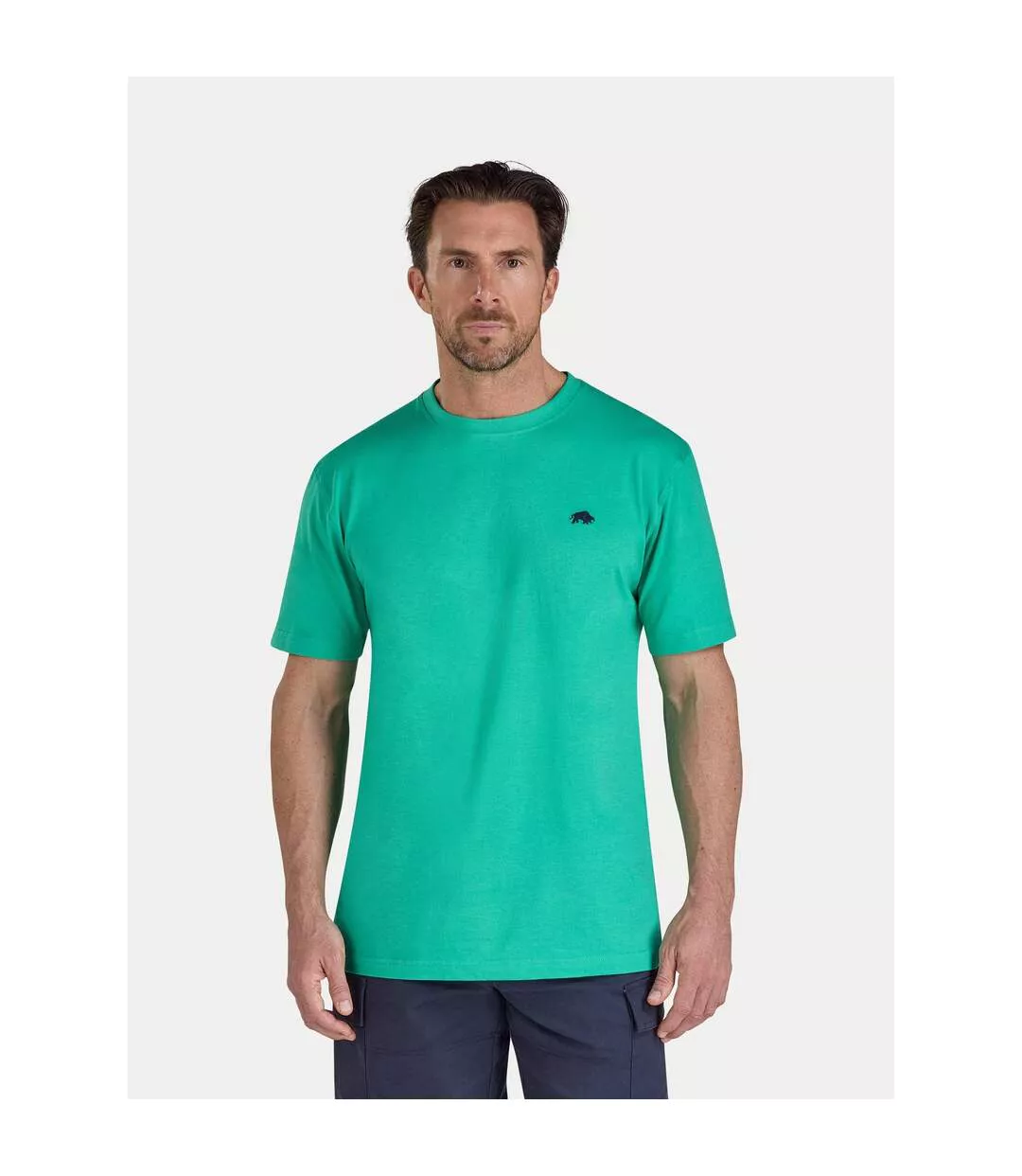 Mens Classic Organic T-shirt Green Raging Bull-1
