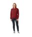 Unisex adult zion recycled cotton crew neck sweatshirt burgundy Iqoniq-3