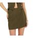 Mini Jupe Femme Vert Kaki Brave Soul-2