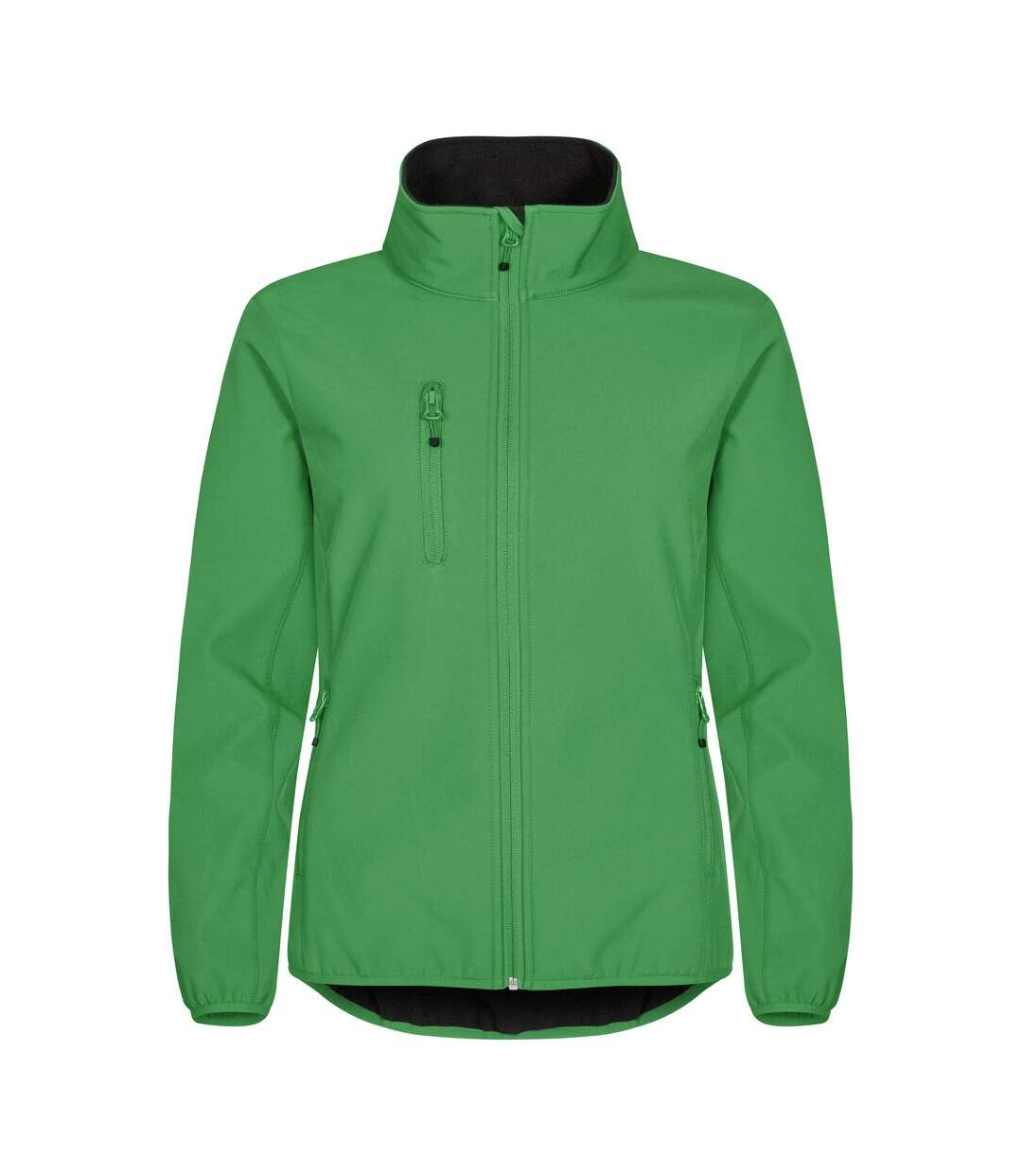 Womens/ladies Classic Soft Shell Jacket Apple Green Clique-1