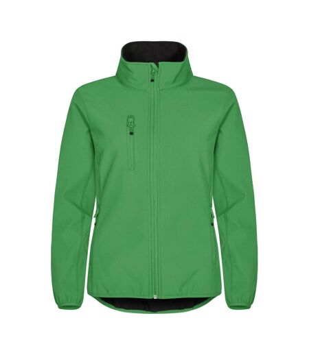 Womens/ladies Classic Soft Shell Jacket Apple Green Clique