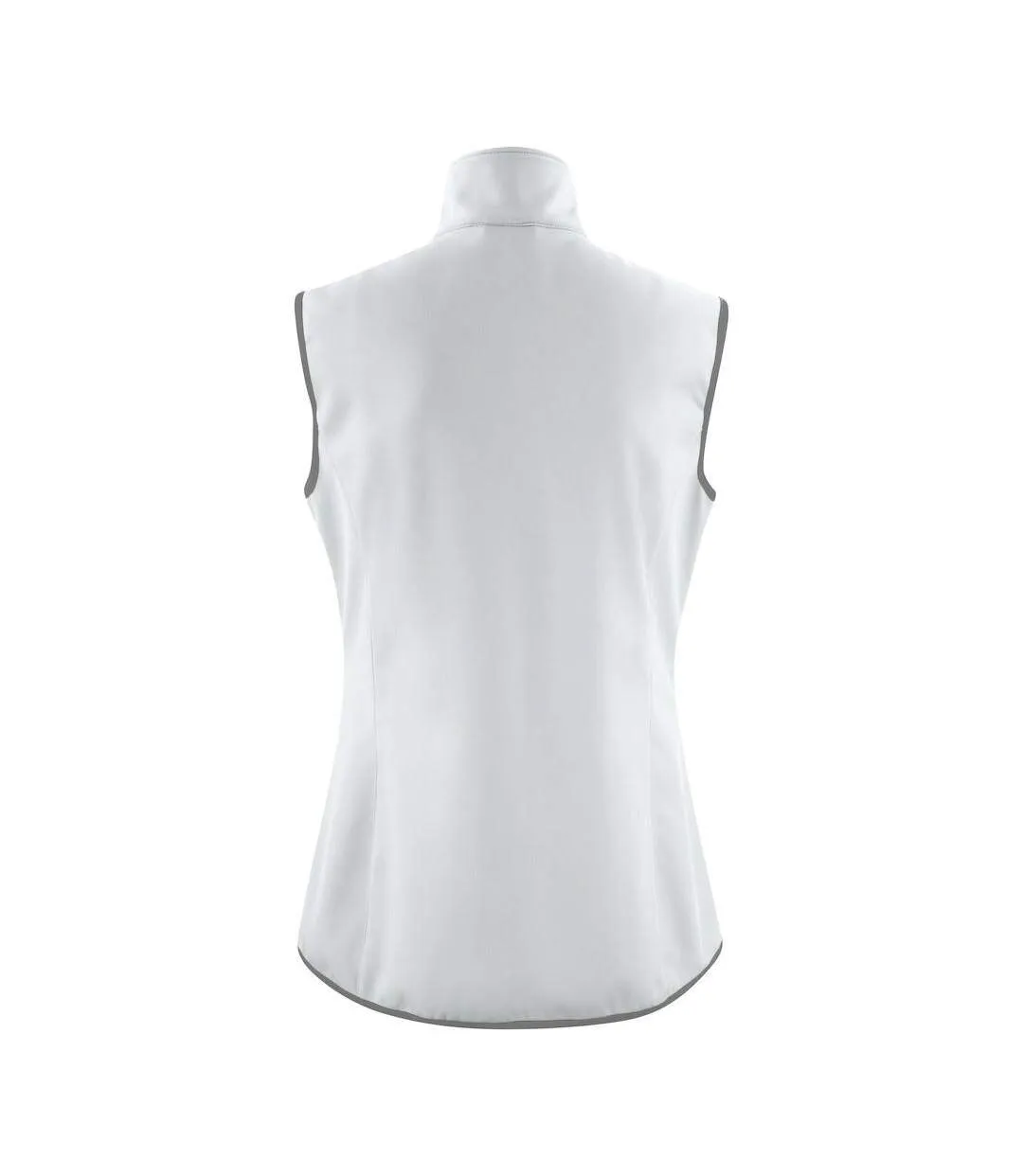 Womens/ladies Trial Softshell Gilet White Printer-2