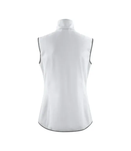 Womens/ladies Trial Softshell Gilet White Printer
