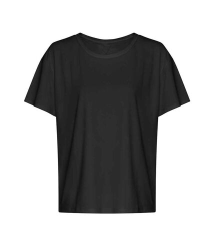 AWDis Cool Womens/Ladies Open Back T-Shirt (Jet Black)